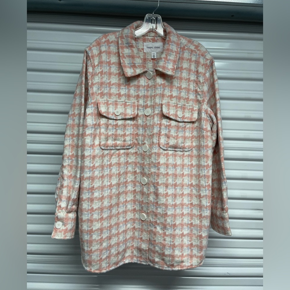 Tribal Jeans Plaid Jacket